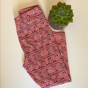 Mott50 aztec print leggings SZ S pink | purple